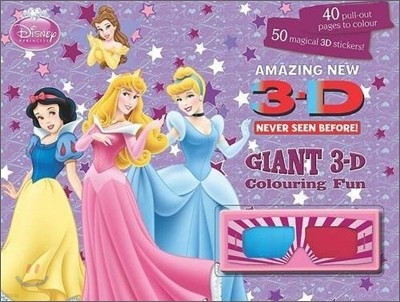 Amazing New 3D : Disney Princess : Giant 3D Colouring Fun