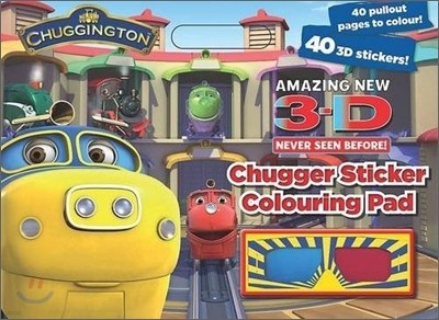 Amazing New 3D : Chuggington : Chugger Sticker Colouring Pad