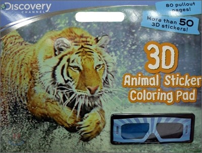 3D Animal Sticker Coloring Pad : Discovery Channel