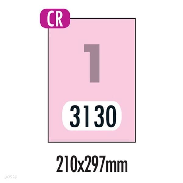 [폼텍] 컬러라벨 CR-3130(10매1칸연핑크)
