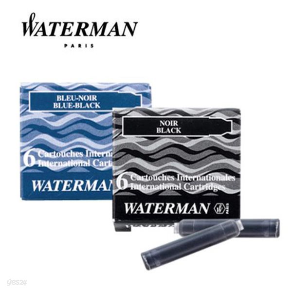 [워터맨] waterman 미니 잉크카트리지 6개입 3 color