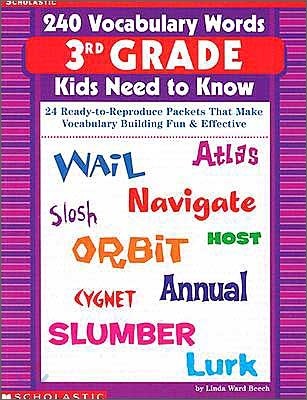 240 Vocabulary Words 3rd Grade Kids Need to Know