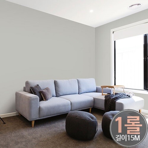 [1롤] GP-11140 연그레이 단색 포인트벽지(50cmx15M)