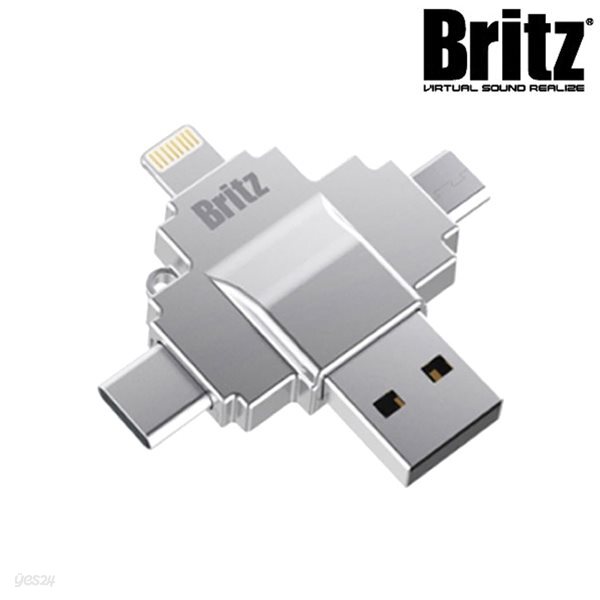 브리츠 올인원 멀티카드리더 BA-OTG1 (애플 8핀 / 마이크로USB / TYPE-C / TYPC-A)