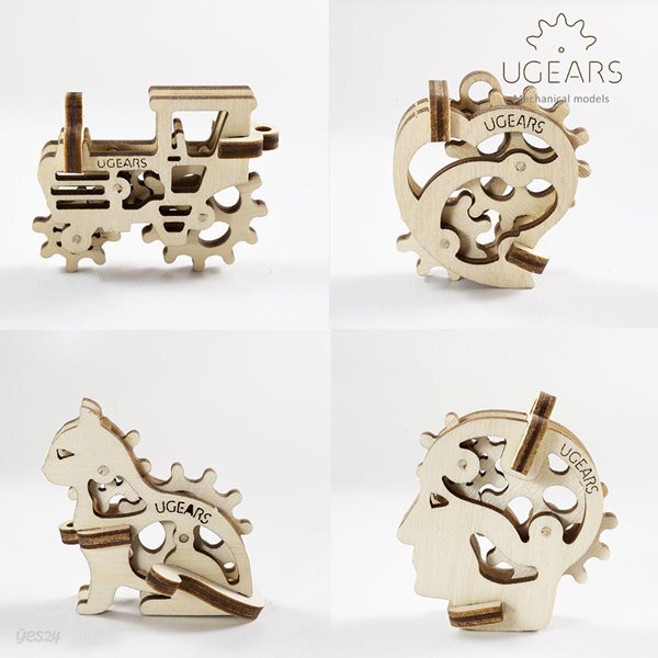 [유기어] UGEARS 3D 퍼즐 U-Fidget Tribiks 미니어쳐 트라이비키 목재모형