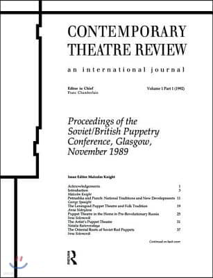 Proceedings of the Soviet/British Puppetry Conference