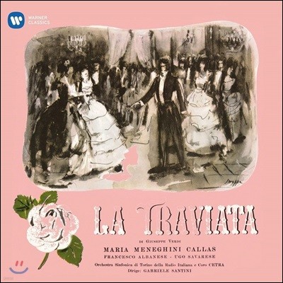 Mariano Caruso,Ines Marietti,Tommaso Soley,Mario Zorgniotti,Alberto Albertini — Maria Callas / Gabriele Santini 베르디: 라 트라비아타 [1953 스튜디오 녹음] (Verdi: La Traviata) 앨범 커버