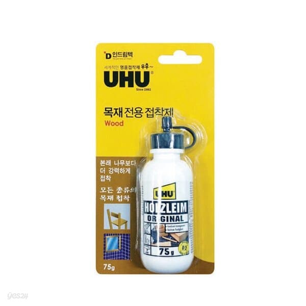 [UHU] 목재전용접착제 Wood (75g)