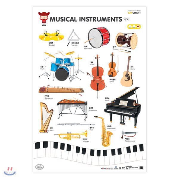 NEW 세이차트 악기 (다국어로 말하는 벽그림)