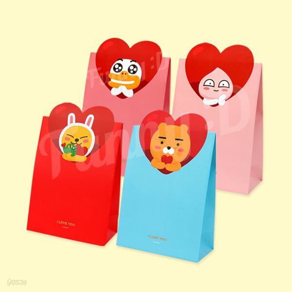 카카오프렌즈 러브 세로형 형태 기프트팩