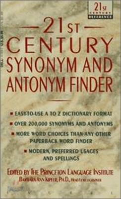 Twenty-First Century Synonym and Antonym Finder