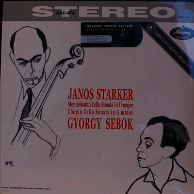 Janos Starker,Gyorgy Sebok — 멘델스존 : 첼로 소나타 2번 & 쇼팽 : 첼로 소나타 Op,65 (Mendelssohn : Sonata for Cello and Piano No.2, Op.58) - Janos Starker 앨범 커버