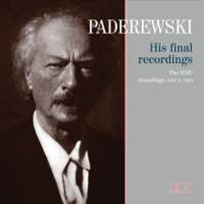 Paderewski - His final Recordings (CD) - Ignacy Jan Paderewski