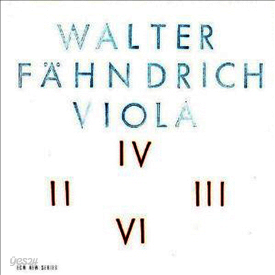 발터 팬드리히 : 비올라 (Walter Fahndrich : Viola) (LP) - Walter Fahndrich
