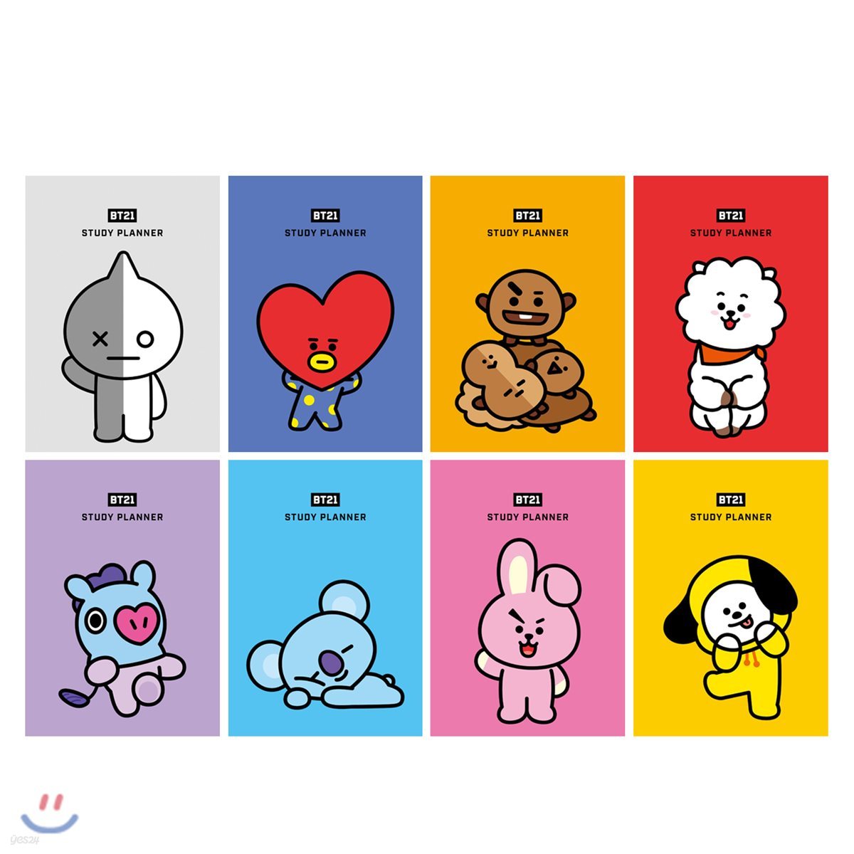 BT21 스터디플래너 8종 세트