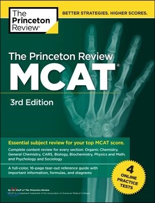 Princeton Review The Princeton Review McAt, 3rd Edition: 4 Practice Tests + Complete Content Coverage