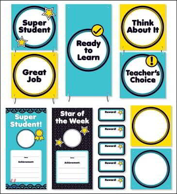 Aqua Oasis Behavior Clip Chart Mini Bulletin Board