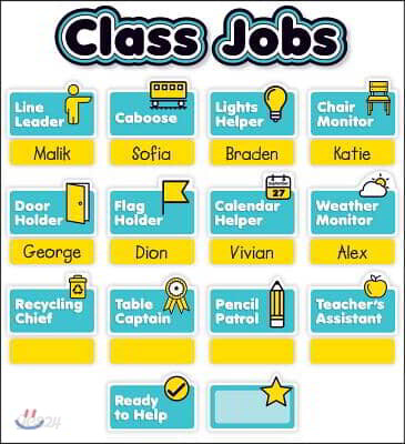 Aqua Oasis Class Jobs Mini Bulletin Board