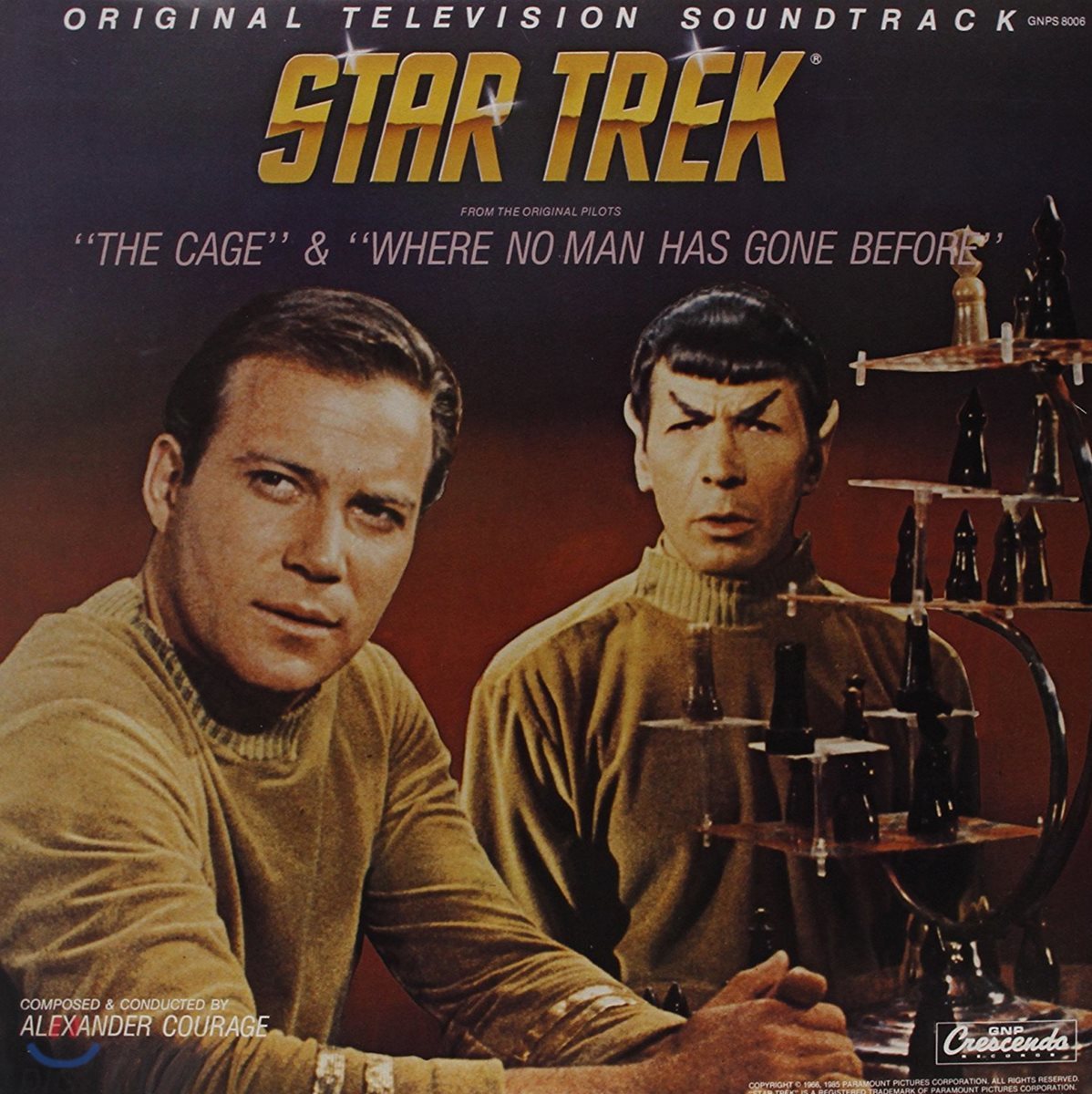 스타 트렉 드라마음악 (Star Trek, From The Original Pilots: The Cage & Where No Man Has Gone Before OST by Alexander Courage 알렉산더 커리지) [LP]