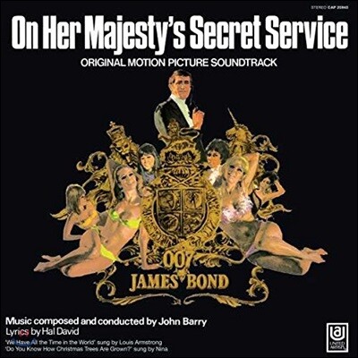 John Barry — 007과 여왕 영화음악 (On Her Majesty's Secret Service OST by John Barry 존 배리) 앨범 커버