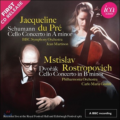 Jacqueline du Pre / Mstislav Rostropovich 재클린 뒤프레 - 슈만: 첼로 협주곡 / 로스트로포비치 - 드보르작: 첼로 협주곡