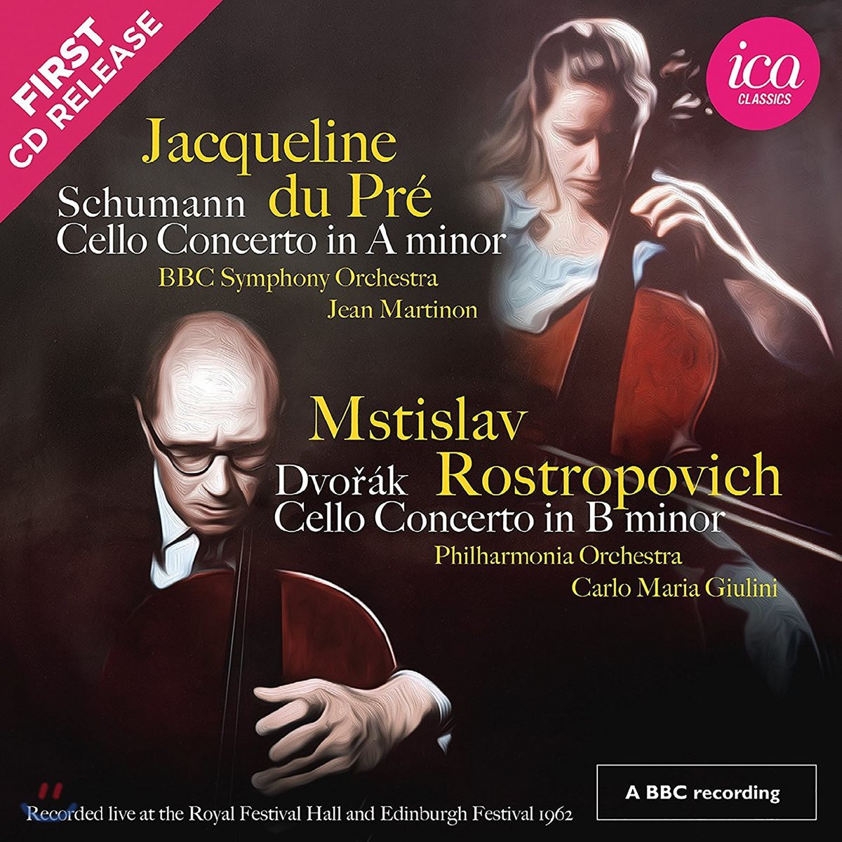 Jacqueline du Pre / Mstislav Rostropovich 재클린 뒤프레 - 슈만: 첼로 협주곡 / 로스트로포비치 - 드보르작: 첼로 협주곡