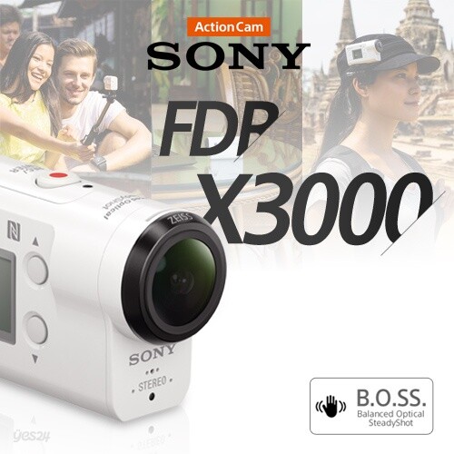 [정품e]소니 4K 액션캠 BOSS FDR-X3000(바디 Kit)+64G메모리/최초광학식흔들림보정