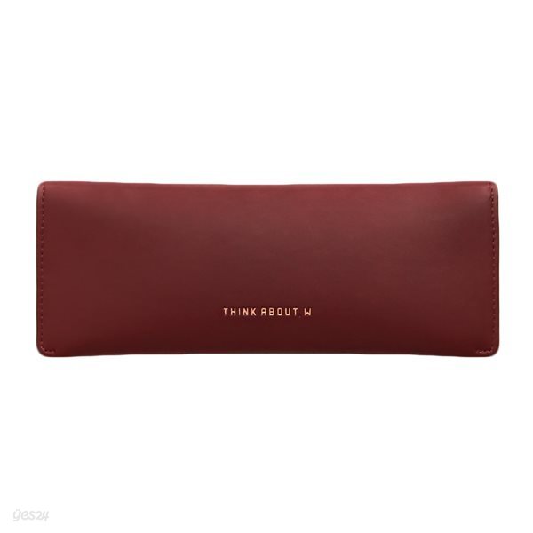 THINK ABOUT.W 양면 플랫 케이스 Burgundy
