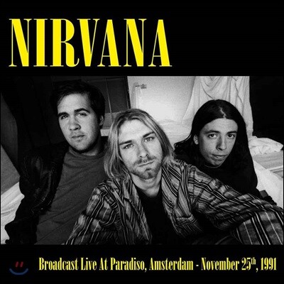 Nirvana (너바나) — Broadcast At The Amsterdam Paradiso 앨범 커버