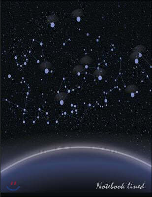 Notebook Lined: Constellations: Notebook Journal Diary, 110 Pages, 8.5 X 11