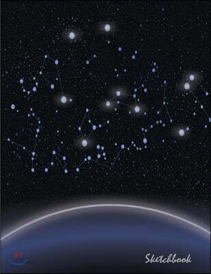 Sketchbook: Constellations: 110 Pages of 8.5 X 11 Blank Paper for Drawing, Doodling or Sketching (Sketchbooks)