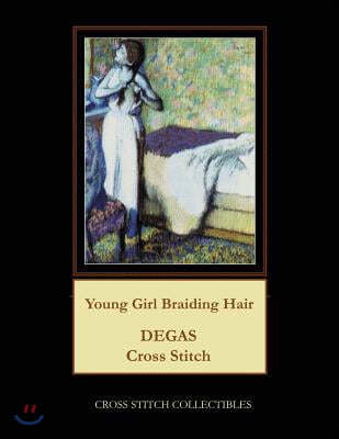 Young Girl Braiding Hair: Degas Cross Stitch Pattern