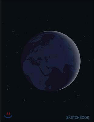 Sketchbook: Planet Earth Moon Shine: 110 Pages of 8.5 X 11 Blank Paper for Drawing, Doodling or Sketching (Sketchbooks)