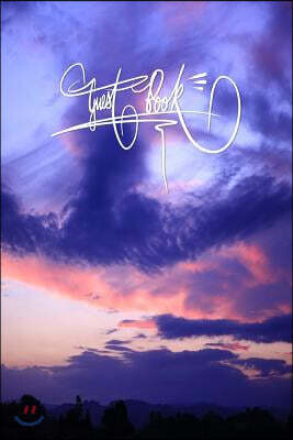 Guest Book: 6x9 Inch Lined Guest Book for Your Home, Business, Holiday Home, Airbnb Etc... - Beautiful Sunset, Pink, Blue, Nature,