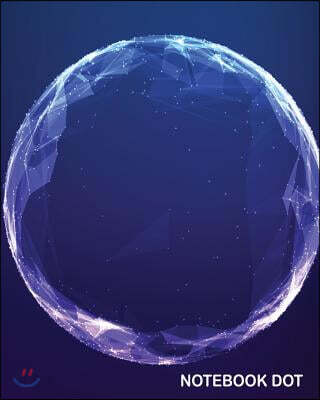 Notebook dot: Polygonal cyber sphere: Notebook Journal Diary, 120 pages, 8" x 10"