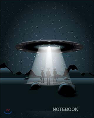 Notebook: Alien spacecraft: Journal Dot-Grid, Grid, Lined, Blank No Lined: Book: Pocket Notebook Journal Diary, 120 pages, 8 x 1