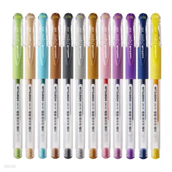 [알앤비]유니볼 시그노 DX UM-151 중성펜 48칼라 0.28㎜, 0.38㎜, 0.5mm