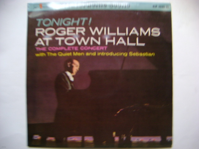 LP(수입) 로저 윌리엄스 Roger Williams: Tonight! Roger Williams At Town Hall(GF 2LP)