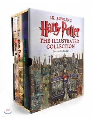 Harry Potter : The Illustrated Collection (미국판) : 해리 포터 일러스트판 3종 박스 세트