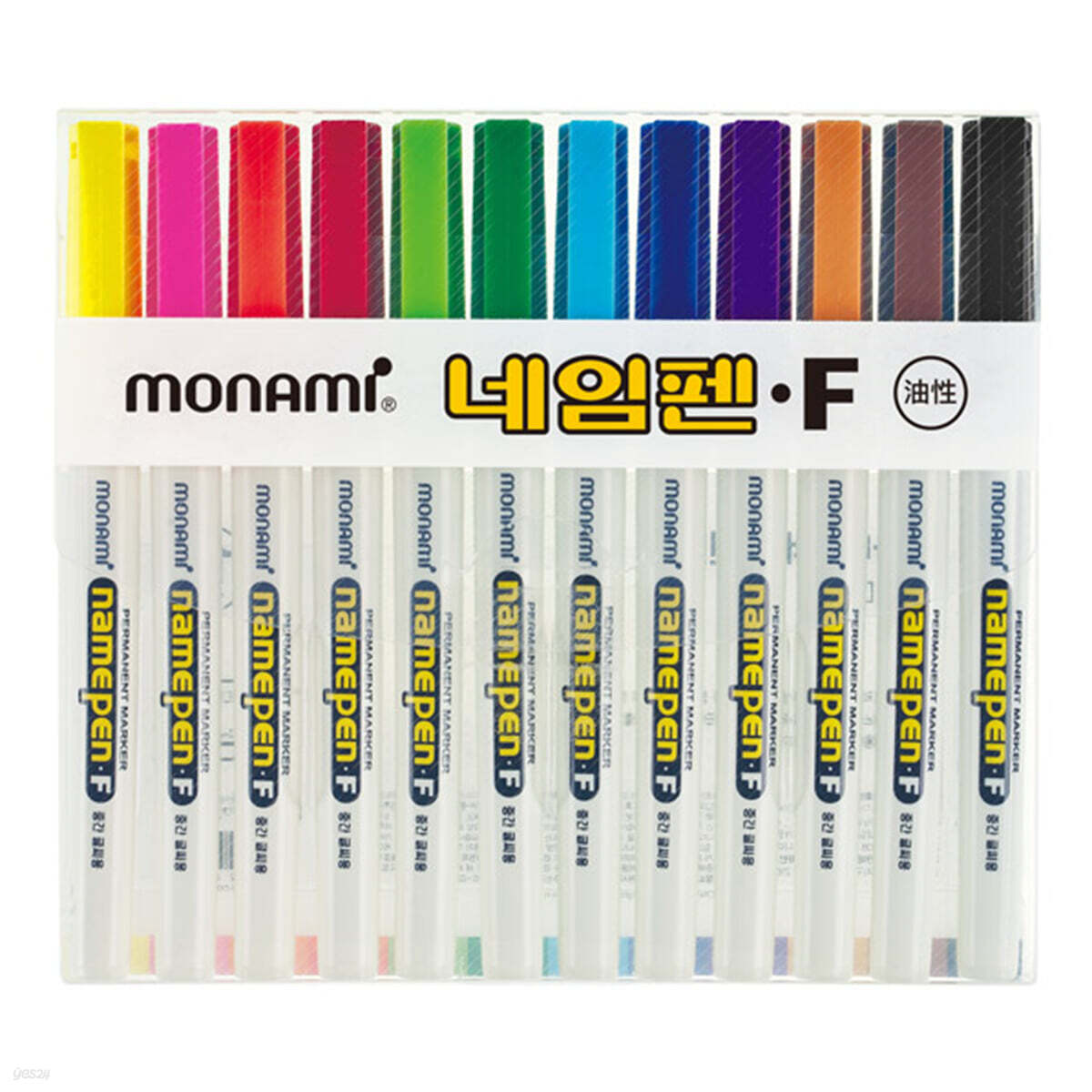 모나미 중간글씨용 네임펜12색ST (F)