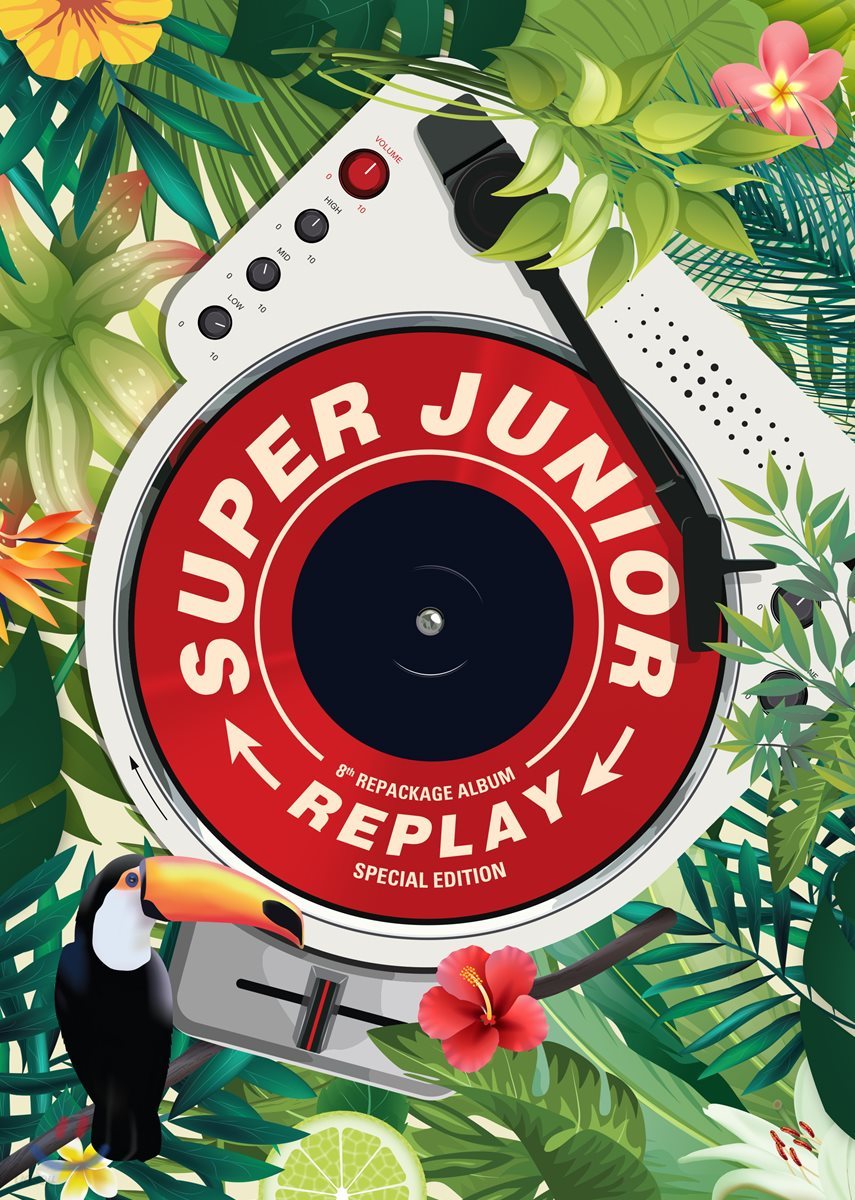 슈퍼주니어 (Super Junior) 8집 리패키지 : Replay [스마트 뮤직 앨범(키노앨범)]
