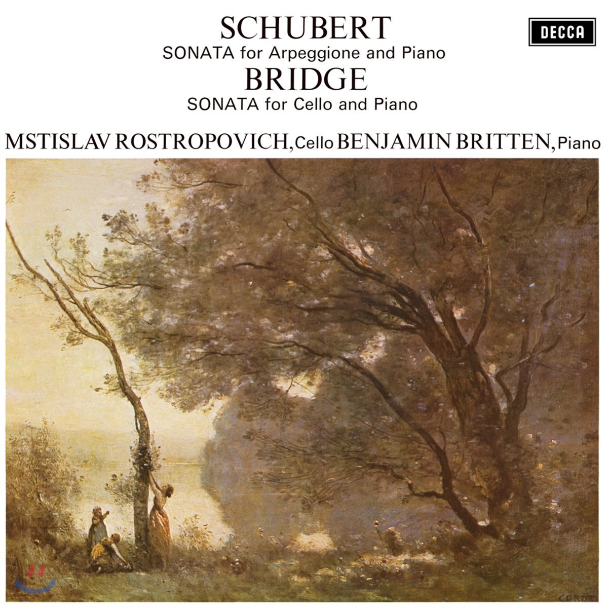 Mstislav Rostropovich / Benjamin Britten 슈베르트: 아르페지오네 소나타 / 브리지: 첼로 소나타 [LP]