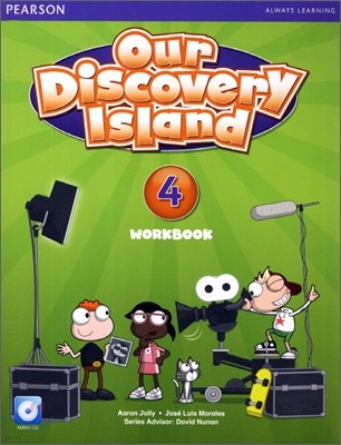 Our Discovery Island American Edition Workbook with Audio CD 4 Pack