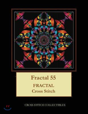 Fractal 55: Fractal Cross Stitch Pattern