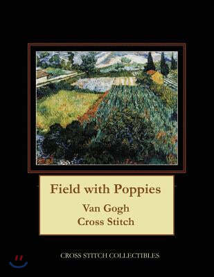 Field with Poppies: Van Gogh Cross Stitch Pattern