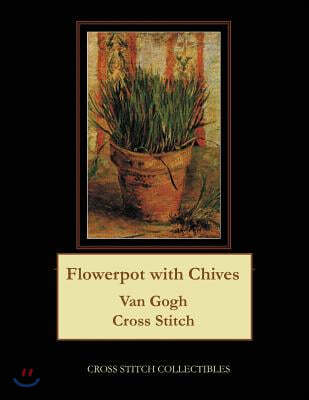 Flowerpot with Chives: Van Gogh Cross Stitch Pattern