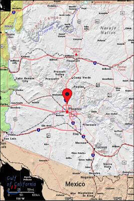 Phoenix, Arizona Pinned on a Map Journal: Take Notes, Write Down Memories in This 150 Page Lined Journal