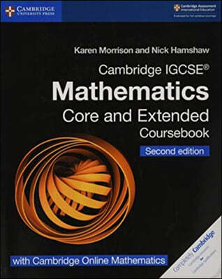 Cambridge Igcse(r) Mathematics Coursebook Core and Extended Second Edition with Cambridge Online Mathematics (2 Years)