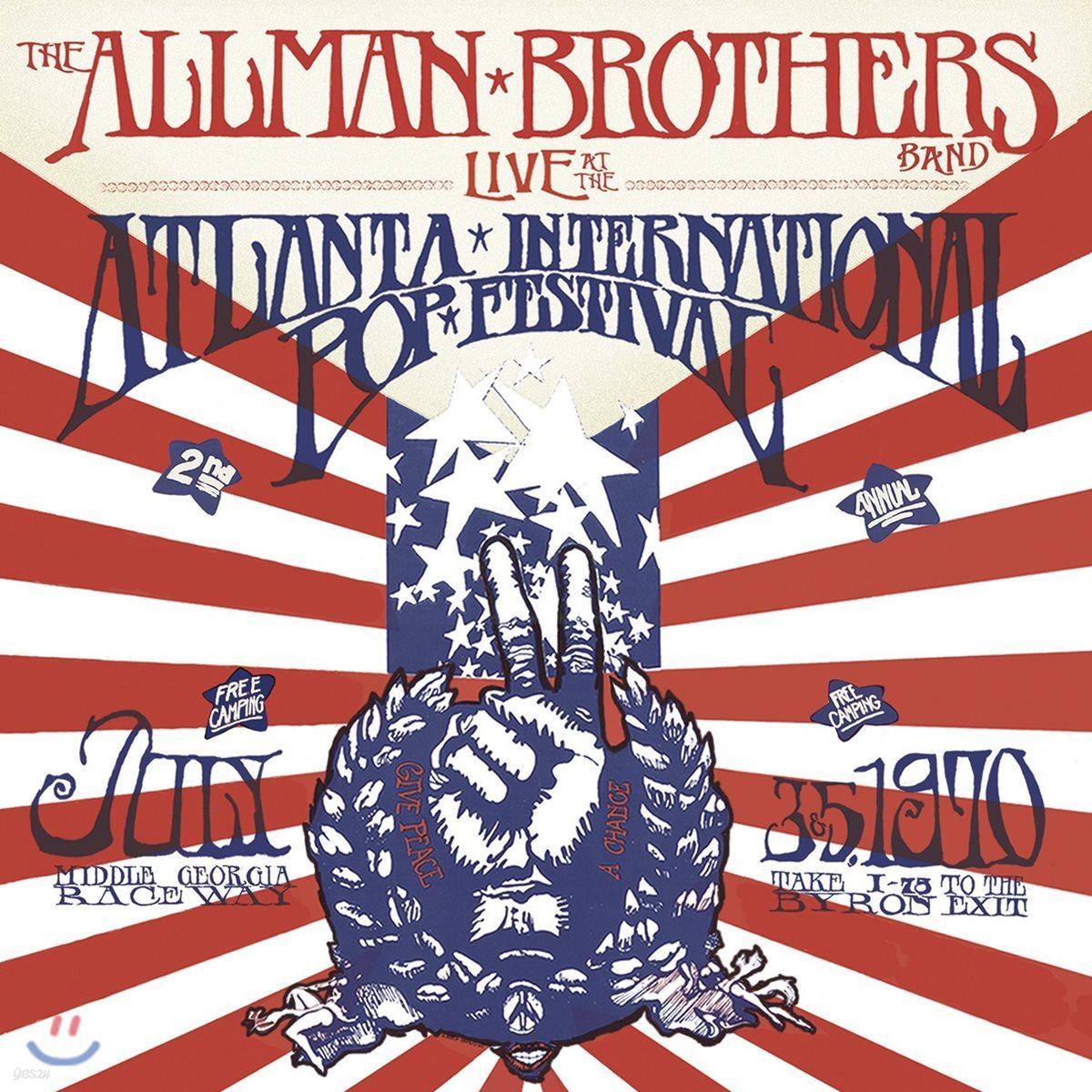 Allman Brothers Band (올맨 브라더스 밴드) - Live At The Atlanta International Pop Festival July 3 & 5, 1970 [4 LP]
