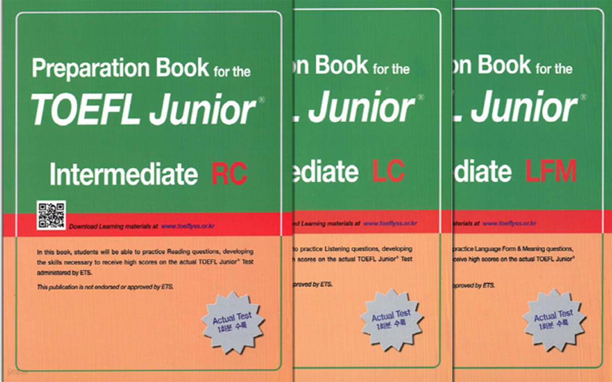 Preparation Book for the TOEFL Junior Test Intermediate Set (LC + LFM + RC)